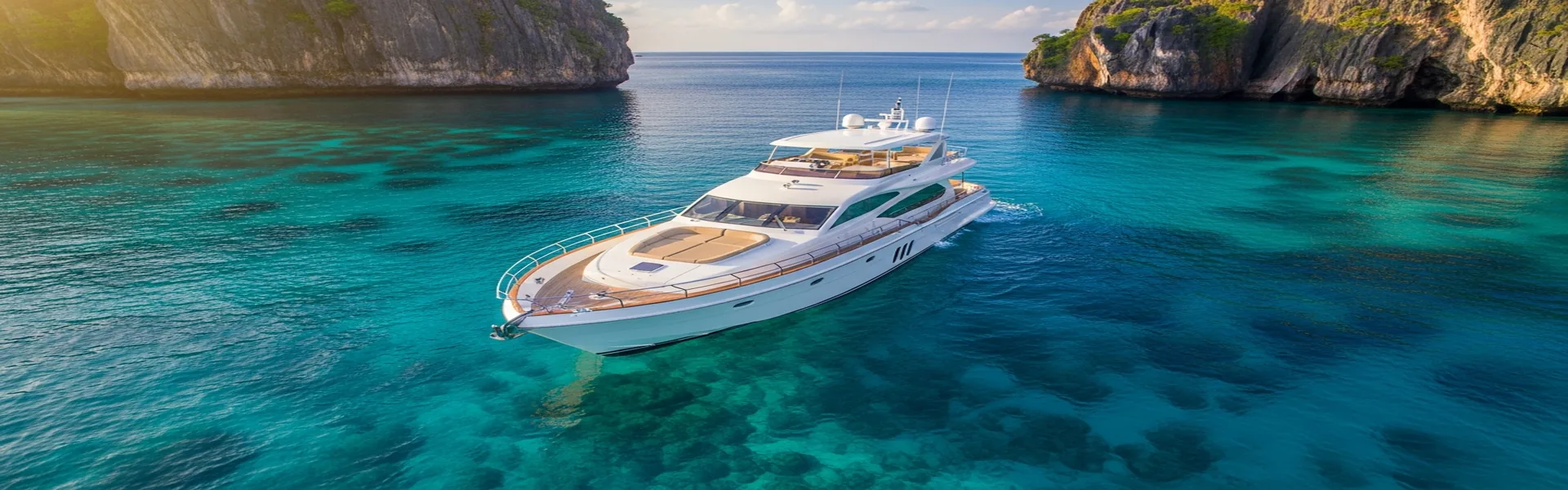 Private yacht charter in pristine waters near Komodo cliffs